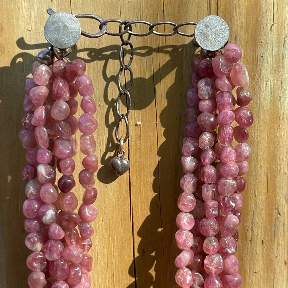 Jay King Pink Tourmaline Bead 5-Strand 18" Necklace - Picture 3 of 4